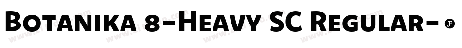Botanika 8-Heavy SC Regular字体转换